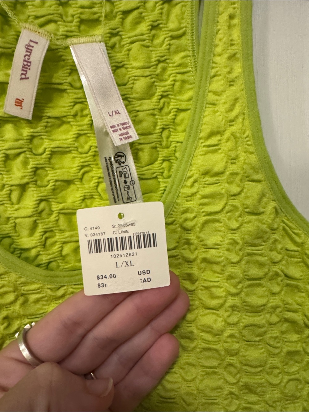 NWT Anthropologie: LyreBird Textured Scoop-Neck Reversible Tank Top - Picture 6 of 11